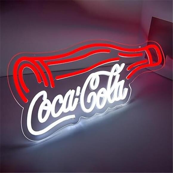 Coca Cola LED Neon Sign Coke Wall Decor Light Bedroom Business Man Cave Store NW - Picture 7 of 7